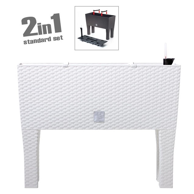 ΖΑΡΝΤΙΝΙΕΡΑ ΜΕ ΠΟΔΙΑ (2 ΣΕ 1) ΛΕΥΚΟ RATO CASE 80x33x62cm 1/3ΚΙΒ – Ταιριάζει σε κάθε μοντέρνο ή επαγγελματικό χώρο | iroots.gr