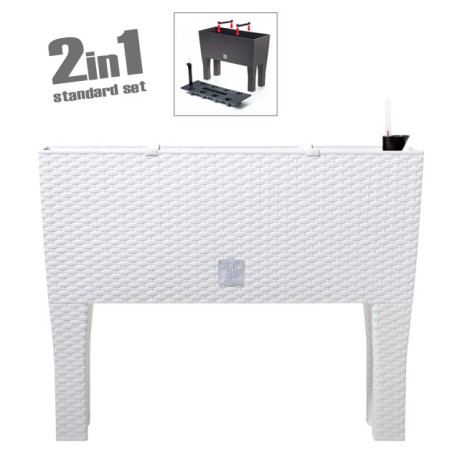 ΖΑΡΝΤΙΝΙΕΡΑ ΜΕ ΠΟΔΙΑ (2 ΣΕ 1) ΛΕΥΚΟ RATO CASE 80x33x62cm 1/3ΚΙΒ – Ταιριάζει σε κάθε μοντέρνο ή επαγγελματικό χώρο | iroots.gr