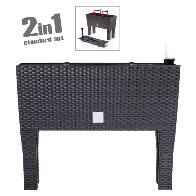 ΖΑΡΝΤΙΝΙΕΡΑ ΜΕ ΠΟΔΙΑ (2 ΣΕ 1) ΑΝΘΡΑΚΙ RATO CASE 80x33x62cm 1/3ΚΙΒ – Ταιριάζει σε κάθε μοντέρνο ή επαγγελματικό χώρο | iroots.gr