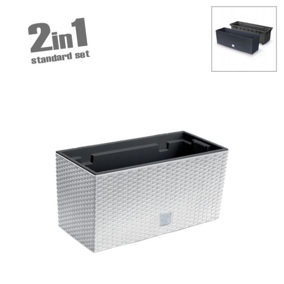 ΖΑΡΝΤΙΝΙΕΡΑ (2 ΣΕ 1) ΛΕΥΚΟ RATO CASE 39.5x18.5x19.5cm 5/15ΚΙΒ – Ταιριάζει σε κάθε μοντέρνο ή επαγγελματικό χώρο | iroots.gr