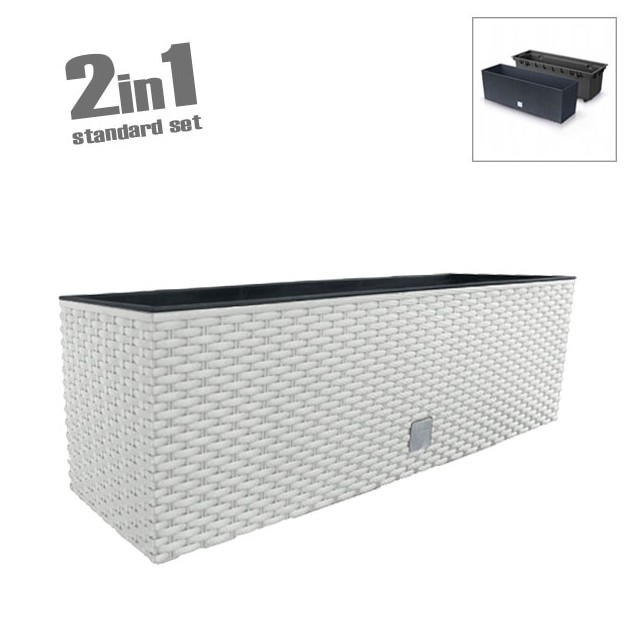 ΖΑΡΝΤΙΝΙΕΡΑ (2 ΣΕ 1) ΛΕΥΚΟ RATO CASE 58x18x19.5cm 5/10ΚΙΒ – Προσφέρει μοναδική αισθητική | iroots.gr