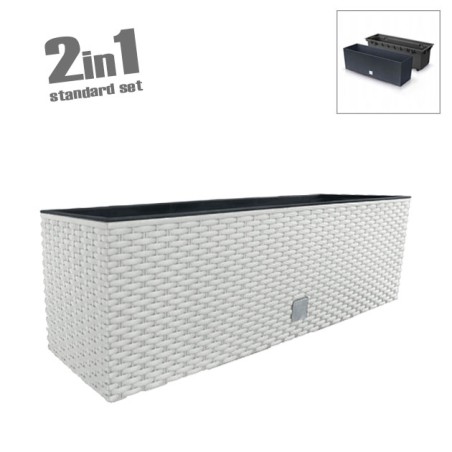 ΖΑΡΝΤΙΝΙΕΡΑ (2 ΣΕ 1) ΛΕΥΚΟ RATO CASE 58x18x19.5cm 5/10ΚΙΒ – Προσφέρει μοναδική αισθητική | iroots.gr