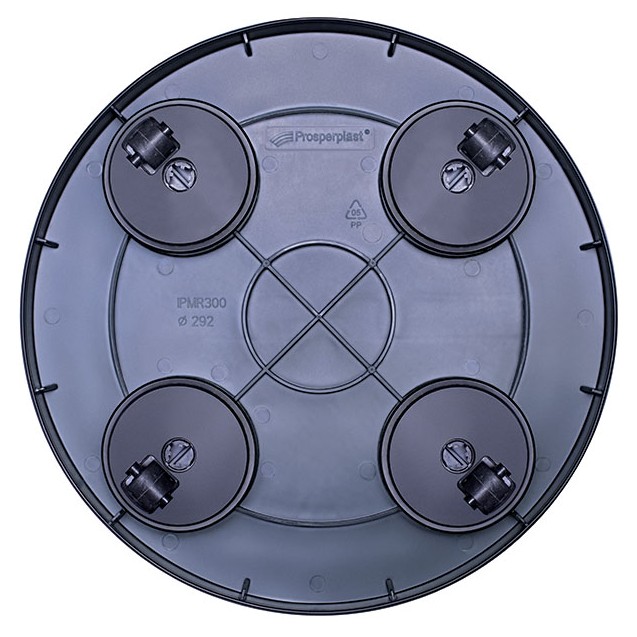 ΠΙΑΤΟ ΓΛΑΣΤΡΑΣ ΜΕ ΡΟΔΑΚΙΑ ΑΝΘΡΑΚΙ SAUCER ROUND 360 ΓΛΑΣΤΡΑΣ ΣΤΡΟΓΓΥΛΟ Φ29.2x5.7cm 8/32ΚΙΒ – Δίνει premium χαρακτήρα στο περιβάλλ