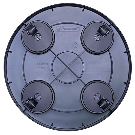 ΠΙΑΤΟ ΓΛΑΣΤΡΑΣ ΜΕ ΡΟΔΑΚΙΑ ΑΝΘΡΑΚΙ SAUCER ROUND 360 ΓΛΑΣΤΡΑΣ ΣΤΡΟΓΓΥΛΟ Φ29.2x5.7cm 8/32ΚΙΒ – Δίνει premium χαρακτήρα στο περιβάλλ