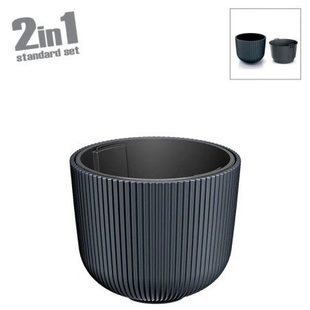 ΚΑΣΠΩ (2 ΣΕ 1) ΠΛΑΣΤΙΚΟ ΑΝΘΡΑΚΙ MILLY - Φ39.1x32.1cm – Δίνει premium χαρακτήρα στο περιβάλλον | iroots.gr