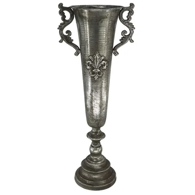 ΜΕΤΑΛΛΙΚΟ BAZO - ΑΣΗΜΙ ANTIKE Y57.5cm 6/KIB