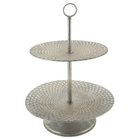 ΜΕΤΑΛΛΙΚΟΣ ΔΙΣΚΟΣ ΔΙΠΛΟΣ ΑΣΗΜΙ ΠΑΛΑΙΩΜΕΝΟ - Φ35x48.5cm 2/ΚΙΒ – Αναβαθμίζει άμεσα τον χώρο σου | iroots.gr