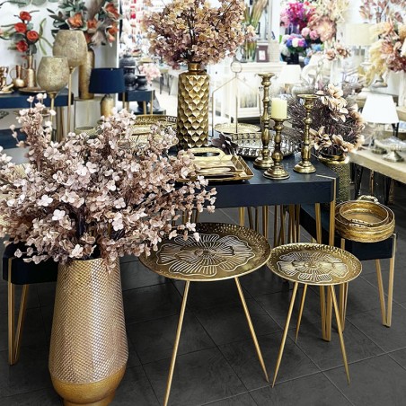 ΜΕΤΑΛΛΙΚΟ ΒΑΖΟ-ΜΠΟΥΚΑΛΙ ΧΡΥΣΟ Φ17x49cm 4/ΚΙΒ – Δημιουργεί αίσθηση πολυτέλειας χωρίς κόπο | iroots.gr