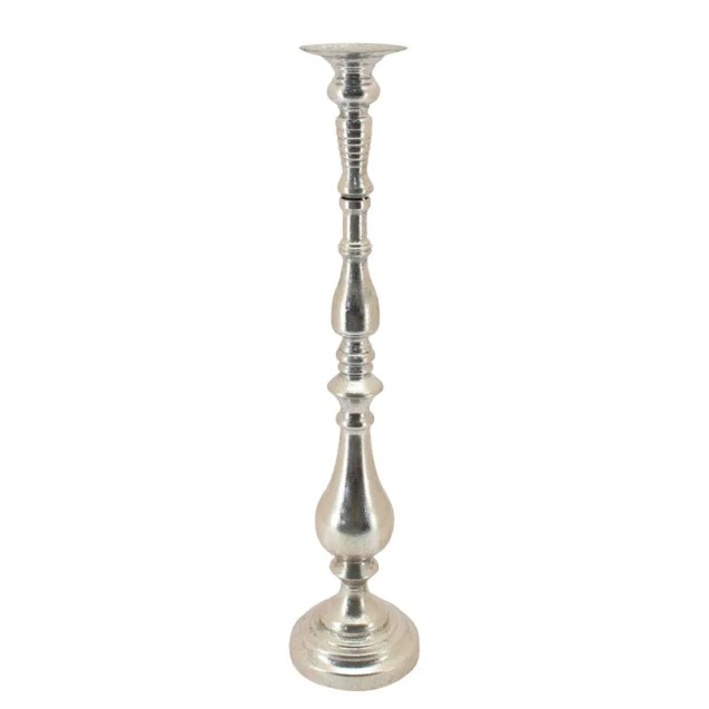 ΜΕΤΑΛΛΙΚΟ ΚΗΡΟΠΗΓΙΟ ΑΣΗΜΙ ΠΑΛΑΙΩΜΕΝΟ - Φ15.5x68.5cm 6/ΚΙΒ – Δίνει premium χαρακτήρα στο περιβάλλον | iroots.gr