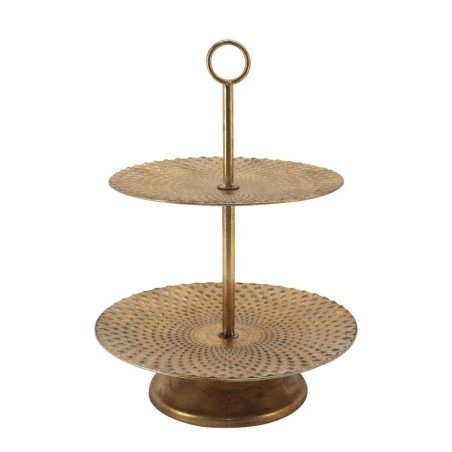 ΜΕΤΑΛΛΙΚΟΣ ΔΙΣΚΟΣ ΔΙΠΛΟΣ ΧΡΥΣΟ ΠΑΛΑΙΩΜΕΝΟ - Φ35x48.5cm 2/ΚΙΒ – Ταιριάζει σε κάθε μοντέρνο ή επαγγελματικό χώρο | iroots.gr