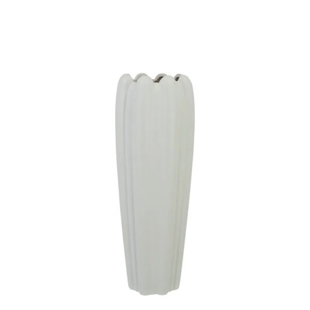 ΕΠΙΔΑΠΕΔΙΟ ΒΑΖΟ ΛΕΥΚΟ ΚΕΡΑΜΙΚΟ ΤΟΥΛΙΠΑ Φ14x40cm - 12/KIB – Ταιριάζει σε κάθε μοντέρνο ή επαγγελματικό χώρο | iroots.gr