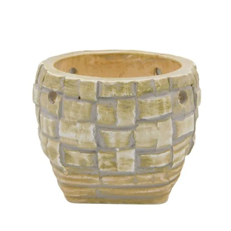 ΚΑΣΠΩ ΣΤΡΟΓΓΥΛΟ ΜΠΕΖ ΜΩΣΑΪΚΟ ΜΕΓΑΛΟ Φ19.5x16cm 1/6ΚΙΒ – Προσφέρει μοναδική αισθητική | iroots.gr