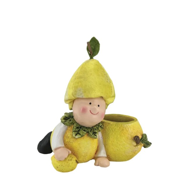 ΚΑΣΠΩ ΦΡΟΥΤΟ ΛΕΜΟΝΙ ΜΕ ΑΝΘΡΩΠΑΚΙ ΜΙΚΡΟ - 15x12x15cm 8/KIB – Αναβαθμίζει άμεσα τον χώρο σου | iroots.gr