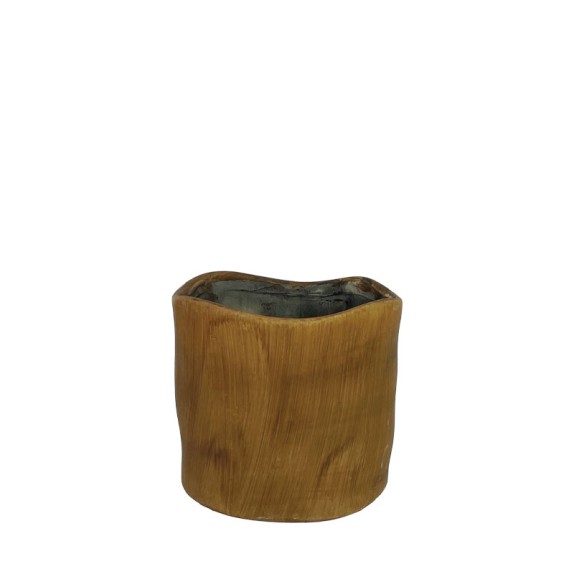 ΚΑΣΠΩ ΣΤΡΟΓΓΥΛΟ ΚΑΦΕ ΕΛΕΥΘΕΡΟ ΧΕΙΡΟΠΟΙΗΤΟ ΜΙΚΡΟ - Φ12x11cm 1/24ΚΙΒ – Δίνει premium χαρακτήρα στο περιβάλλον | iroots.gr