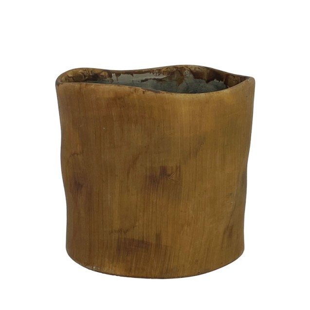 ΚΑΣΠΩ ΣΤΡΟΓΓΥΛΟ ΚΑΦΕ ΕΛΕΥΘΕΡΟ ΧΕΙΡΟΠΟΙΗΤΟ ΜΕΓΑΛΟ - Φ16x15.5cm 1/12ΚΙΒ – Αναβαθμίζει άμεσα τον χώρο σου | iroots.gr