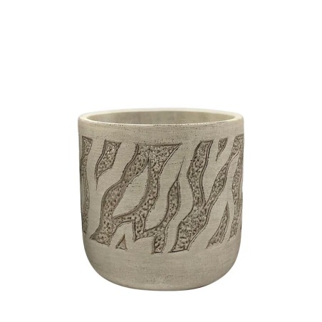 ΚΑΣΠΩ ΜΠΕΖ ΣΤΡΟΓΓΥΛΟ ΤΙΓΡΕ ΜΟΤΙΒΟ ΜΕΣΑΙΟ - Φ15x14.5cm 1/12ΚΙΒ – Ταιριάζει σε κάθε μοντέρνο ή επαγγελματικό χώρο | iroots.gr