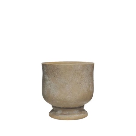 ΚΑΣΠΩ ΣΤΡΟΓΓΥΛΟ ΚΑΦΕ ΠΑΛΑΙΩΜΕΝΟ ΔΙΣΚΟΠΟΤΗΡΟ - Φ12x12cm 2/18ΚΙΒ – Δημιουργεί αίσθηση πολυτέλειας χωρίς κόπο | iroots.gr