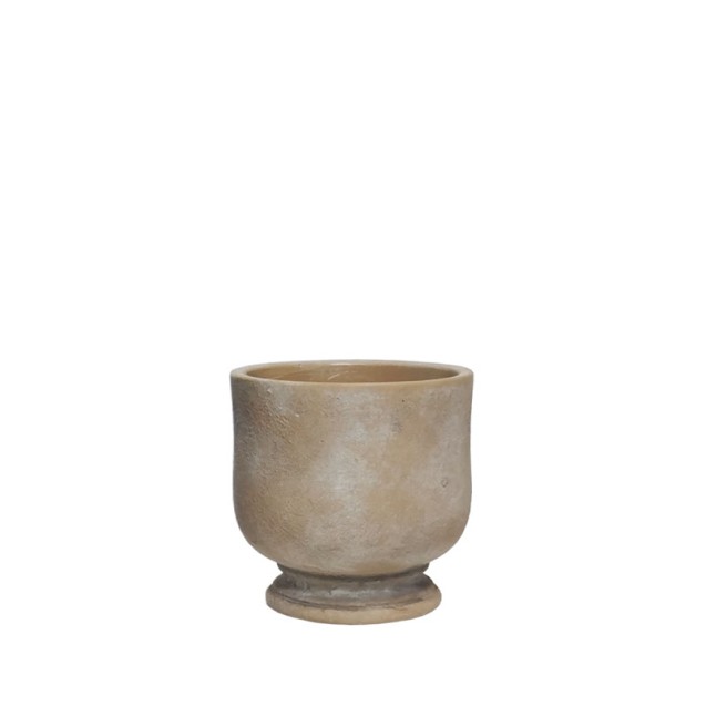 ΚΑΣΠΩ ΣΤΡΟΓΓΥΛΟ ΚΑΦΕ ΠΑΛΑΙΩΜΕΝΟ ΔΙΣΚΟΠΟΤΗΡΟ - Φ10x10cm 2/36ΚΙΒ – Δημιουργεί αίσθηση πολυτέλειας χωρίς κόπο | iroots.gr