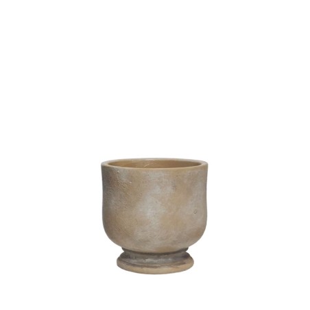 ΚΑΣΠΩ ΣΤΡΟΓΓΥΛΟ ΚΑΦΕ ΠΑΛΑΙΩΜΕΝΟ ΔΙΣΚΟΠΟΤΗΡΟ - Φ10x10cm 2/36ΚΙΒ – Δημιουργεί αίσθηση πολυτέλειας χωρίς κόπο | iroots.gr