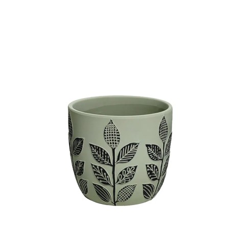 ΚΑΣΠΩ ΣΤΡΟΓΓΥΛΟ ΛΑΔΙ/ΜΑΥΡΟ ΣΧΕΔΙΑ ΦΥΛΛΩΝ - Φ13.7x12.6cm 18/ΚΙΒ – Προσφέρει μοναδική αισθητική | iroots.gr