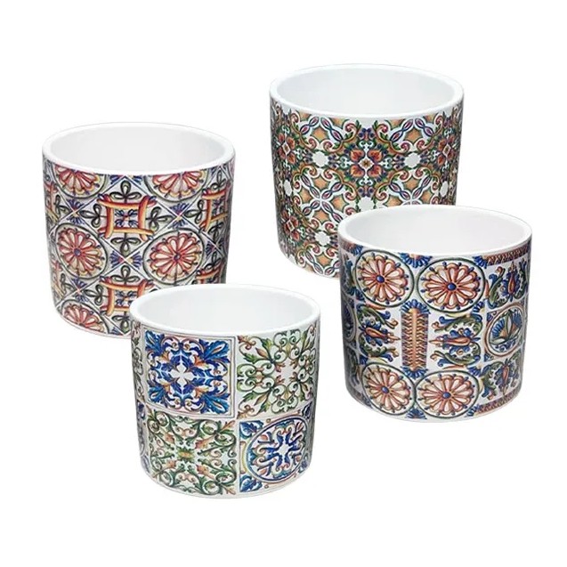 ΚΑΣΠΩ ΜΕΓΑΛΟ (4 ΣΧΕΔΙΑ ASS) ΨΗΦ. ΕΚΤΥΠΩΣΗ ΧΡΩΜΑΤΙΣΤΑ ΦΛΟΡΑΛ ΠΛΑΚΑΚΙΑ - Φ12.5x12cm 4/32ΚΙΒ – Ταιριάζει σε κάθε μοντέρνο ή επαγγελ