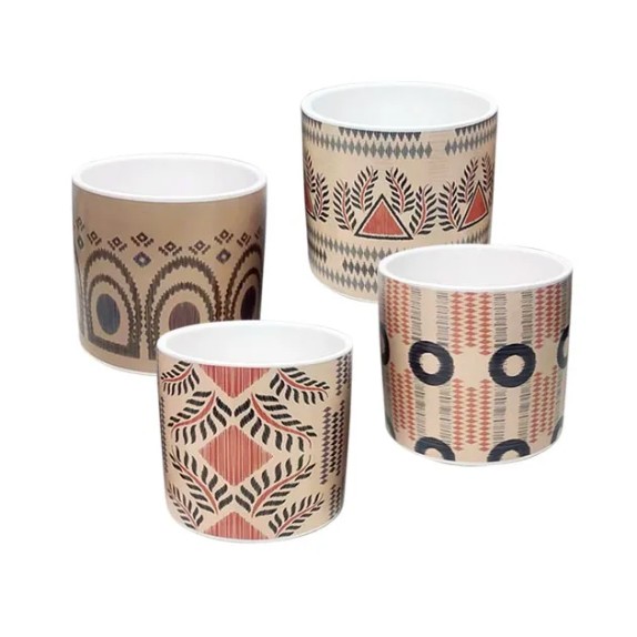 ΚΑΣΠΩ ΜΙΚΡΟ (4 ΣΧΕΔΙΑ ASS) ΨΗΦ. ΕΚΤΥΠΩΣΗ ΚΑΦΕ/ΕΚΡΟΥ INTI ΜΟΤΙΒΑ - Φ11.5x10.5cm 4/48ΚΙΒ – Δίνει premium χαρακτήρα στο περιβάλλον 