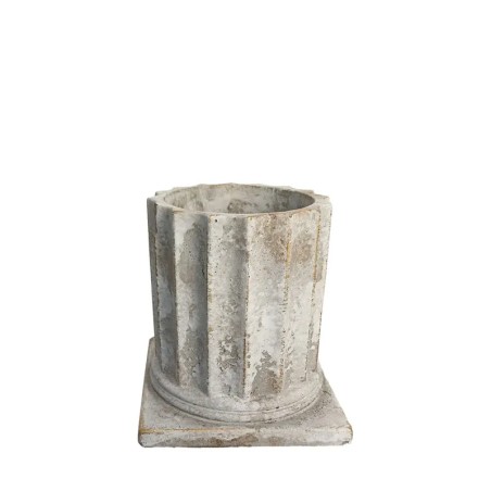 ΚΑΣΠΩ ΣΤΡΟΓΓΥΛΟ ΛΕΥΚΟ/ΧΡΥΣΟ ΠΑΛΑΙΩΜΕΝΟ ΒΑΣΗ ΚΙΟΝΑ ΜΙΚΡΟ - Φ12.5x13.5cm 1/16KIB – Δίνει premium χαρακτήρα στο περιβάλλον | iroots