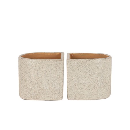 ΚΑΣΠΩ ΣΕΤ2 ΜΠΕΖ ΒΙΒΛΙΟΣΤΑΤΕΣ ΗΜΙΣΤΡΟΓΓΥΛΟ - 28x14x13cm 2/8ΚΙΒ – Δημιουργεί αίσθηση πολυτέλειας χωρίς κόπο | iroots.gr