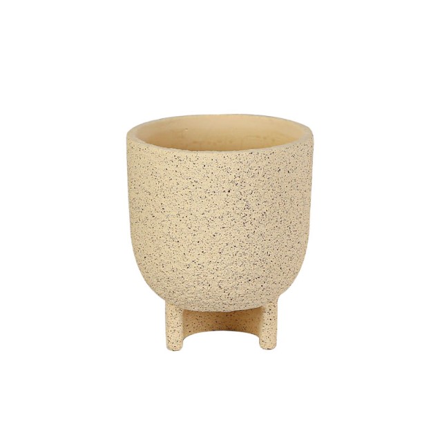 ΚΑΣΠΩ ΤΣΙΜΕΝΤΕΝΙΟ ΜΠΕΖ ΣΤΡΟΓΓΥΛΟ ΖΑΓΡΕ ΜΕ ΒΑΣΗ Φ17x20cm - 6/ΚΙΒ – Ταιριάζει σε κάθε μοντέρνο ή επαγγελματικό χώρο | iroots.gr