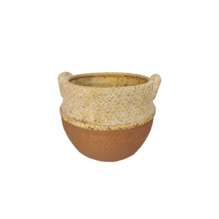ΚΑΣΠΩ ΤΣΙΜΕΝΤΕΝΙΟ ΤΕΡΑΚΟΤΑ-ΜΠΕΖ ΤΥΠΟΥ ΚΑΛΑΘΟΥΝΑ ΜΕ ΧΕΡΟΥΛΙΑ - 16x15.5x13cm 12/12ΚΙΒ – Αναβαθμίζει άμεσα τον χώρο σου | iroots.gr