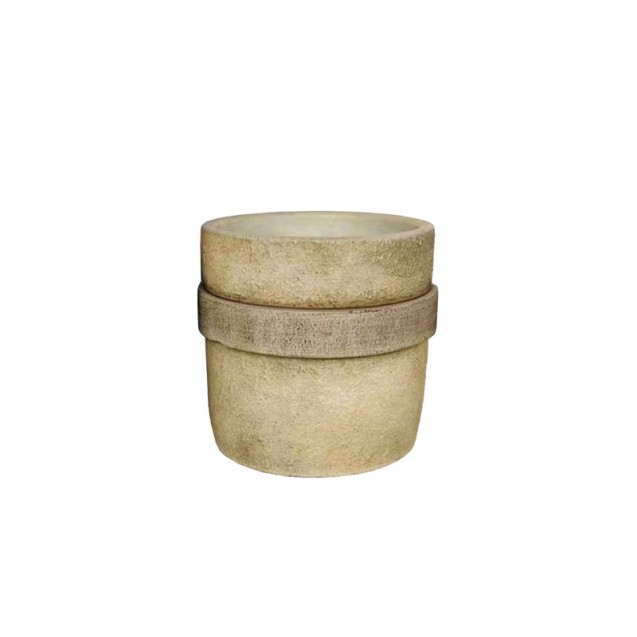 ΚΑΣΠΩ ΤΣΙΜΕΝΤΕΝΙΟ ΜΠΕΖ ΠΑΛΑΙΩΜΕΝΟ ΒΑΡΕΛΑΚΙ - Φ14x14cm 12/12ΚΙΒ – Αναβαθμίζει άμεσα τον χώρο σου | iroots.gr