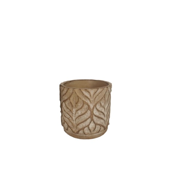 ΚΑΣΠΩ ΤΣΙΜΕΝΤΕΝΙΟ ΚΑΦΕ ΦΥΛΛΑ ΑΝΑΓΛΥΦΟ - Φ11x10cm 24/24ΚΙΒ – Προσφέρει μοναδική αισθητική | iroots.gr