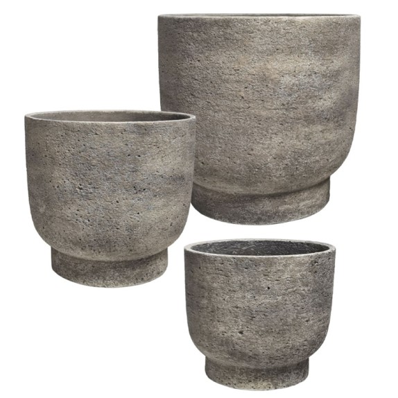 ΚΑΣΠΩ ΤΣΙΜΕΝΤΕΝΙΟ ΣΕΤ/3 ΚΑΦΕ ΠΑΛΑΙΩΜΕΝΟ - L:Φ30x28, M:Φ25x23, S:Φ20.5x19cm 84/ΠΑΛ – Αναβαθμίζει άμεσα τον χώρο σου | iroots.gr