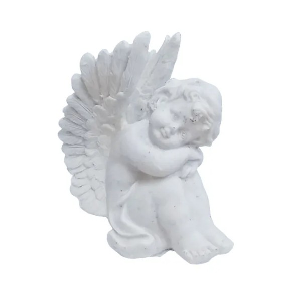 ΠΟΛΥΕΣΤΕΡΙΚΟ ΜΝΗΜΕΙΟΥ ΑΓΓΕΛΟΣ ΜΕ ΦΤΕΡΑ - 6.5x10x12cm 1/24ΚΙΒ – Δίνει premium χαρακτήρα στο περιβάλλον | iroots.gr