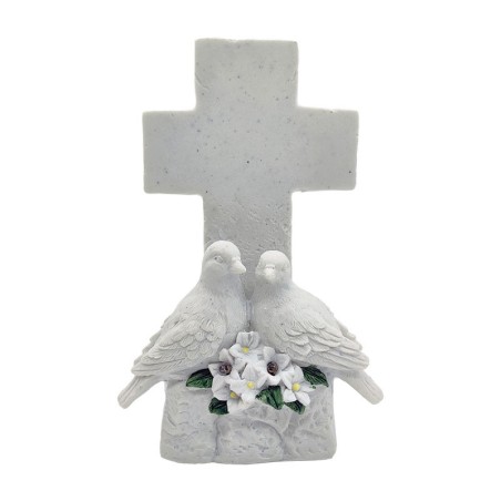 ΠΟΛΥΕΣΤΕΡΙΚΟ ΜΝΗΜΕΙΟΥ ΣΤΑΥΡΟΣ-ΠΕΡΙΣΤΕΡΙΑ - 15.5x12.5x13.5cm 18/ΚΙΒ – Προσφέρει μοναδική αισθητική | iroots.gr