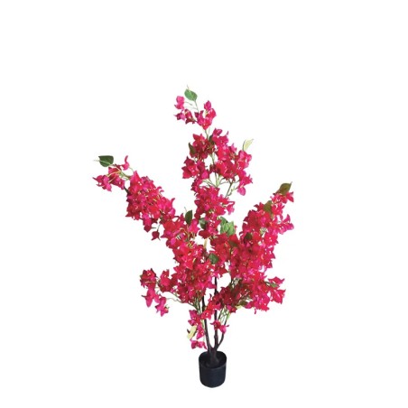 ΤΕΧΝΗΤΟ ΔΕΝΤΡΟ ΦΟΥΞ ΒΟΥΚΑΜΒΙΛΙΑ ΣΕ ΓΛΑΣΤΡΑ Y120cm 4/ΚΙΒ – Προσφέρει μοναδική αισθητική | iroots.gr