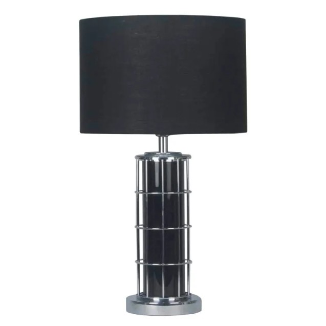 ΕΠΙΤΡΑΠΕΖΙΟ ΠΟΡΤΑΤΙΦ ΜΑΥΡΟ/ΑΣΗΜΙ ΠΛΕΓΜΑ/ΚΥΛΙΝΔΡΟΣ - 30.5x53cm 4/KIB – Δημιουργεί αίσθηση πολυτέλειας χωρίς κόπο | iroots.gr