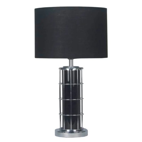 ΕΠΙΤΡΑΠΕΖΙΟ ΠΟΡΤΑΤΙΦ ΜΑΥΡΟ/ΑΣΗΜΙ ΠΛΕΓΜΑ/ΚΥΛΙΝΔΡΟΣ - 30.5x53cm 4/KIB – Δημιουργεί αίσθηση πολυτέλειας χωρίς κόπο | iroots.gr