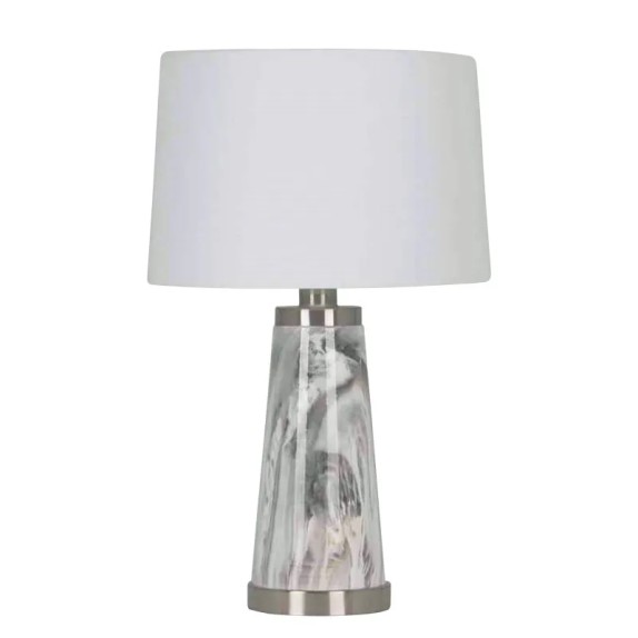 ΕΠΙΤΡΑΠΕΖΙΟ ΠΟΡΤΑΤΙΦ ΛΕΥΚΟ/ΑΣΗΜΙ ΜΑΡΜΑΡΟ ΚΩΝΟΣ 30.5x49.5cm 6/KIB – Δημιουργεί αίσθηση πολυτέλειας χωρίς κόπο | iroots.gr