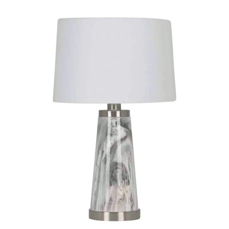 ΕΠΙΤΡΑΠΕΖΙΟ ΠΟΡΤΑΤΙΦ ΛΕΥΚΟ/ΑΣΗΜΙ ΜΑΡΜΑΡΟ ΚΩΝΟΣ 30.5x49.5cm 6/KIB – Δημιουργεί αίσθηση πολυτέλειας χωρίς κόπο | iroots.gr