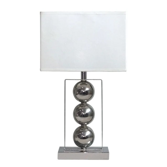 ΕΠΙΤΡΑΠΕΖΙΟ ΔΙΑΚΟΣΜΗΤΙΚΟ ΠΟΡΤΑΤΙΦ ΑΣΗΜΙ ΠΛΑΙΣΙΟ/ΣΦΑΙΡΕΣ - Υ53.5cm 6/KIB – Δημιουργεί αίσθηση πολυτέλειας χωρίς κόπο | iroots.gr