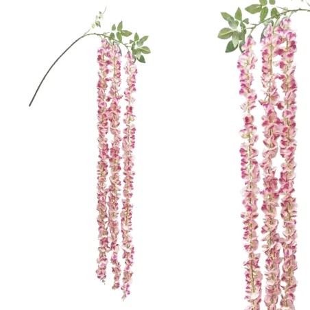 ΚΡΕΜΑΣΤΟ ΚΛΑΔΙ ΒΙΣΤΕΡΙΑ (ΑΚΑΚΙΑ) x3 ΡΟΖ - Υ150cm 12/96ΚΙΒ – Ταιριάζει σε κάθε μοντέρνο ή επαγγελματικό χώρο | iroots.gr