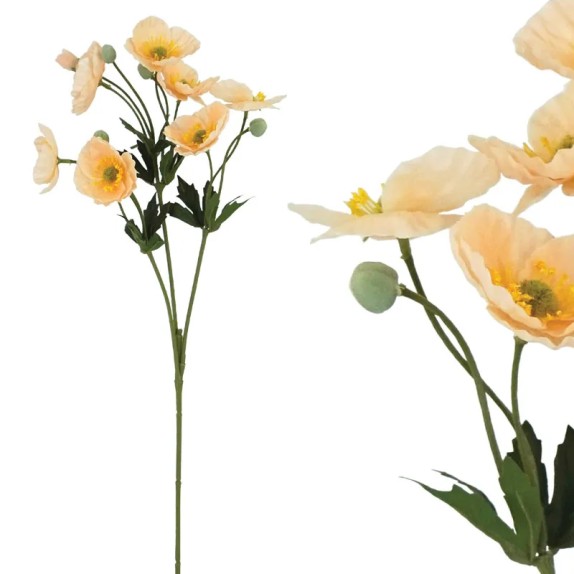 ΚΛΑΔΙ ΠΑΠΑΡΟΥΝΑ REAL TOUCH ΣΟΜΟΝ ΜΕ 3 ΚΛΑΔΙΑ ~ 8 ΛΟΥΛΟΥΔΙΑ - Y65cm 24/288ΚΙΒ – Δίνει premium χαρακτήρα στο περιβάλλον | iroots.g