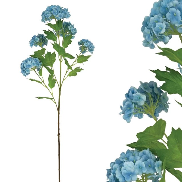 ΚΛΑΔΙ ΟΡΤΑΝΣΙΑ REAL TOUCH ΓΑΛΑΖΙΟ ΜΕ 5 ΚΛΑΔΙΑ ~ 5 ΛΟΥΛΟΥΔΙΑ - Υ72cm 12/120ΚΙΒ – Δημιουργεί αίσθηση πολυτέλειας χωρίς κόπο | iroo