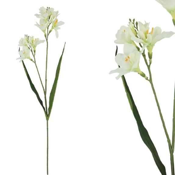 ΚΛΑΔΙ ΦΡΕΖΙΑ ΕΚΡΟΥ REAL TOUCH ΜΕ 2 ΚΛΑΔΙΑ ~ 5 ΛΟΥΛΟΥΔΙΑ - Y65cm 36/432ΚΙΒ – Προσφέρει μοναδική αισθητική | iroots.gr