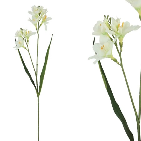 ΚΛΑΔΙ ΦΡΕΖΙΑ ΕΚΡΟΥ REAL TOUCH ΜΕ 2 ΚΛΑΔΙΑ ~ 5 ΛΟΥΛΟΥΔΙΑ - Y65cm 36/432ΚΙΒ – Προσφέρει μοναδική αισθητική | iroots.gr