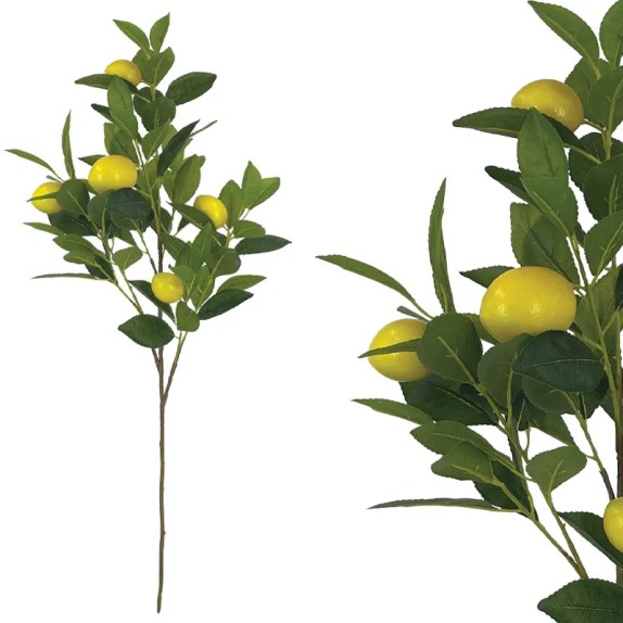 ΚΛΑΔΙ ΔΙΑΚΟΣΜΗΣΗΣ ΛΕΜΟΝΙΑΣ ΠΡΑΣΙΝΟ/ΚΙΤΡΙΝΟ ΜΕ ΚΑΡΠΟΥΣ Χ5 - 26x21x72cm 12/144ΚΙΒ – Δημιουργεί αίσθηση πολυτέλειας χωρίς κόπο | ir