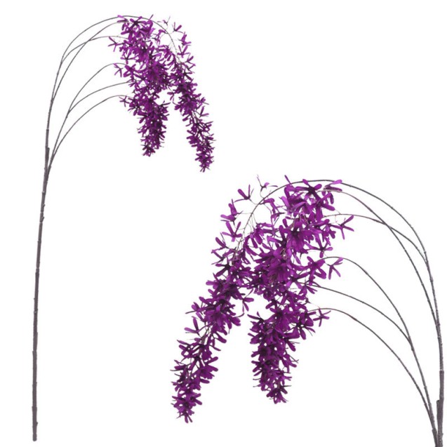 ΔΙΑΚΟΣΜΗΤΙΚΟ ΚΛΑΔΙ ΓΛΥΣΙΝΑ ΜΩΒ Χ6 - 30x20x138cm 12/120ΚΙΒ – Δημιουργεί αίσθηση πολυτέλειας χωρίς κόπο | iroots.gr