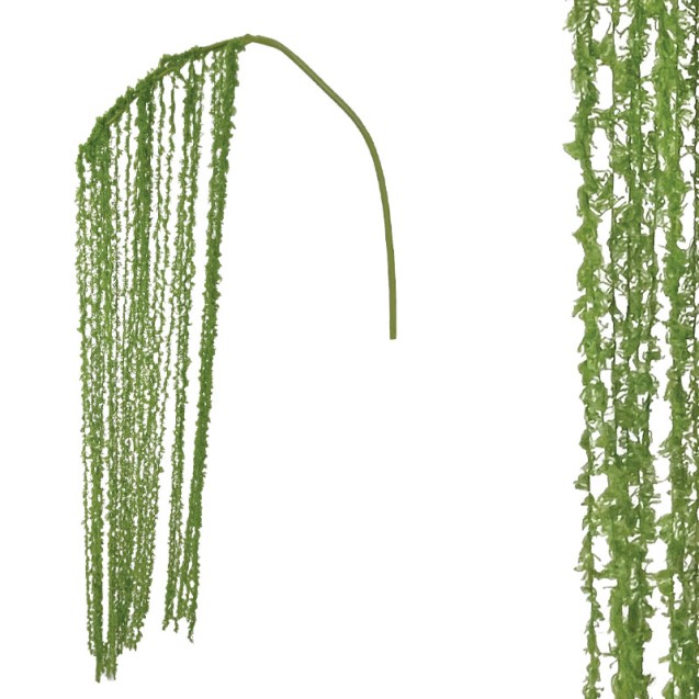 ΚΛΑΔΙ ΔΙΑΚΟΣΜΗΣΗΣ ΒΡΥΑ ΠΡΑΣΙΝΟ ΚΑΘΕΤΟ/ΚΡΕΜΑΣΤΟ - Y150cm 24 /288ΚΙΒ – Δημιουργεί αίσθηση πολυτέλειας χωρίς κόπο | iroots.gr