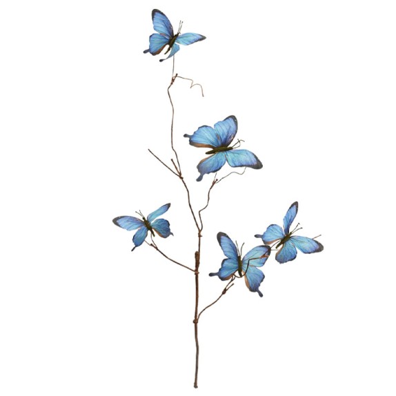 ΜΠΛΕ ΚΛΑΔΙ ΔΙΑΚΟΣΜΗΣΗΣ ΜΕ ΠΕΤΑΛΟΥΔΕΣ - Υ94cm 12/144ΚΙΒ – Προσφέρει μοναδική αισθητική | iroots.gr